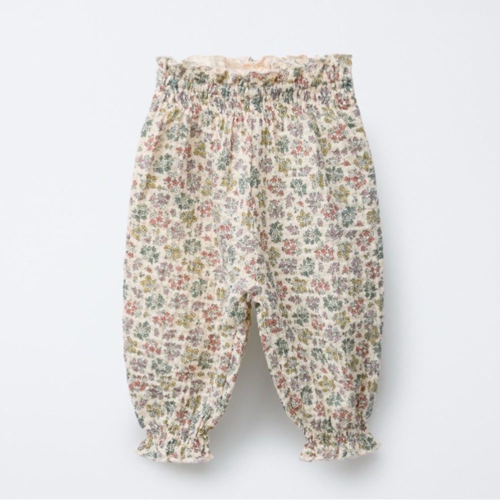 Zara Charming Floral Baby Pants